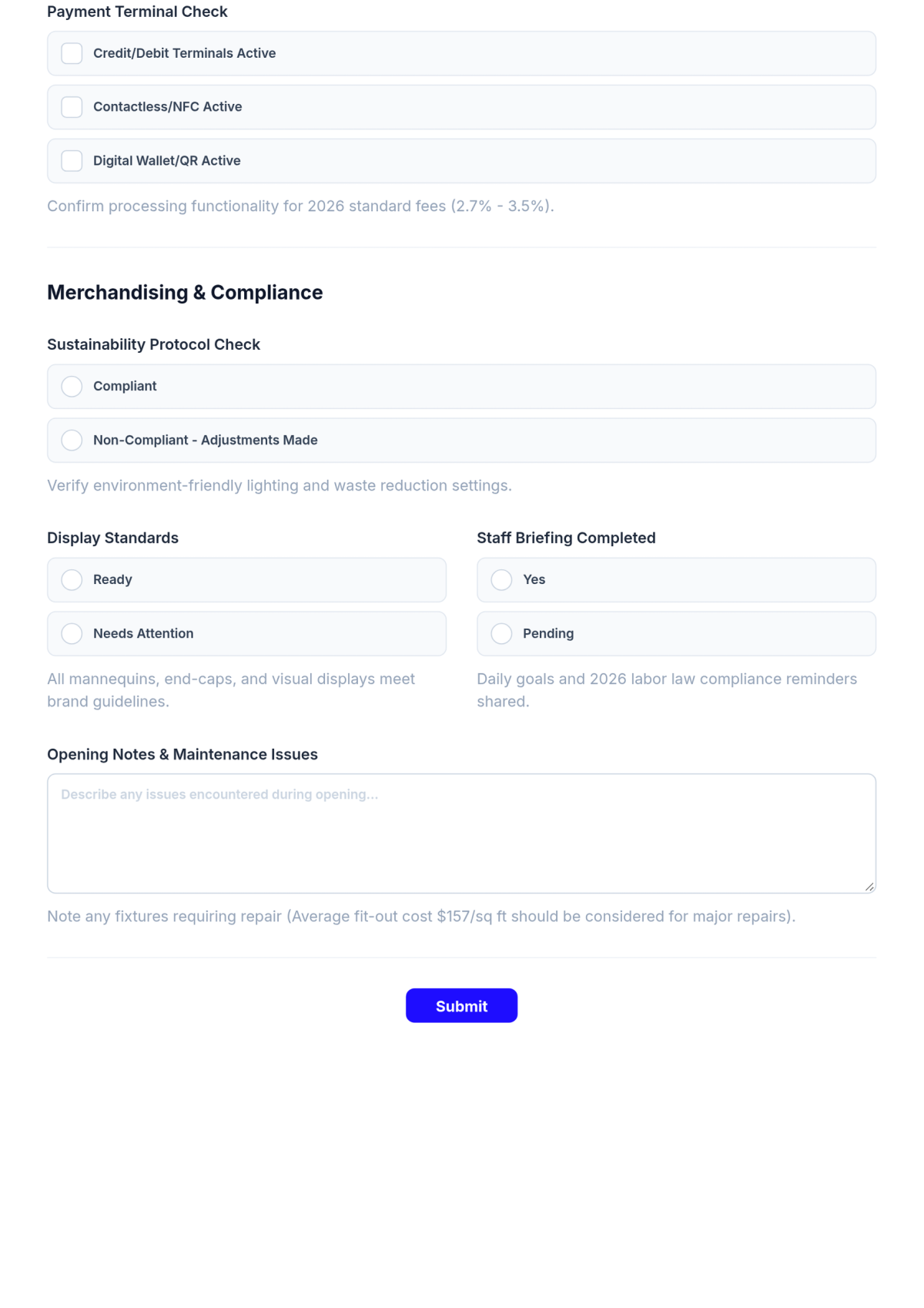 Free Retail Store Outline Opening Checklist Template & AI Maker Free Retail Store Outline Opening Checklist Template & AI Maker