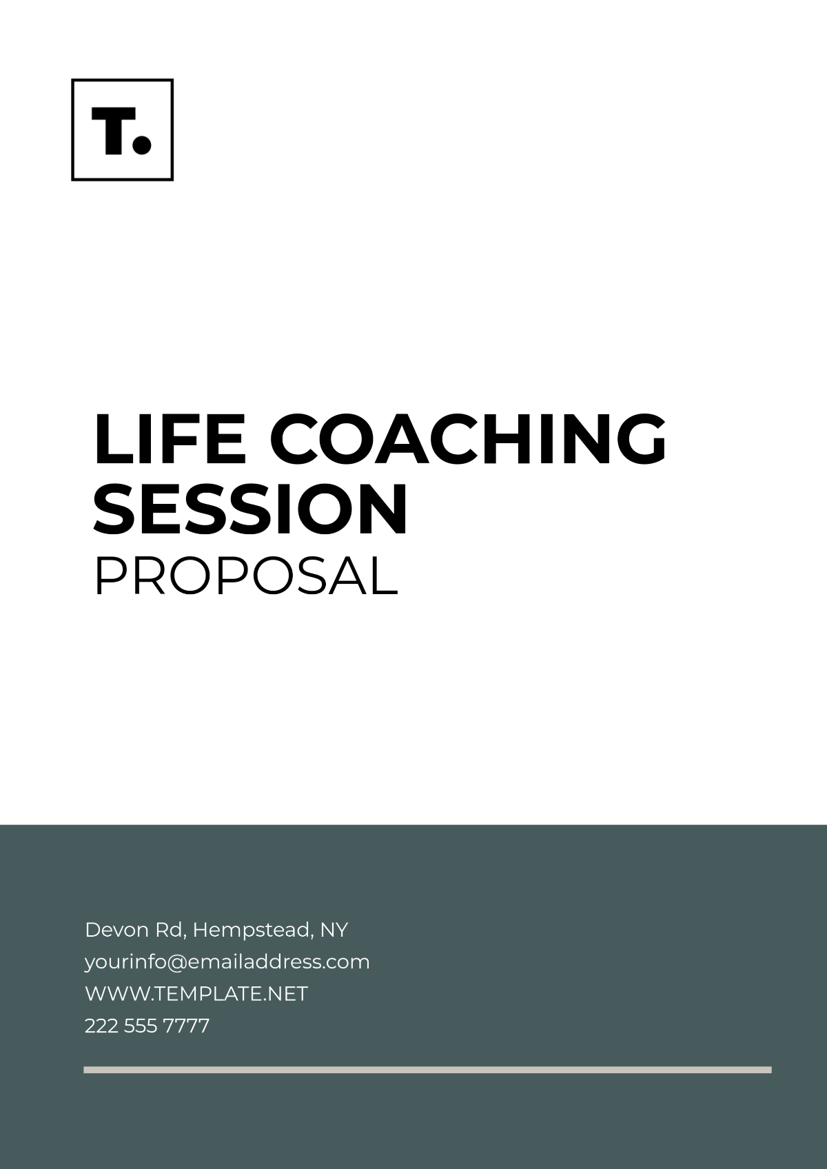 Life Coaching Session Proposal Template - Edit Online & Download