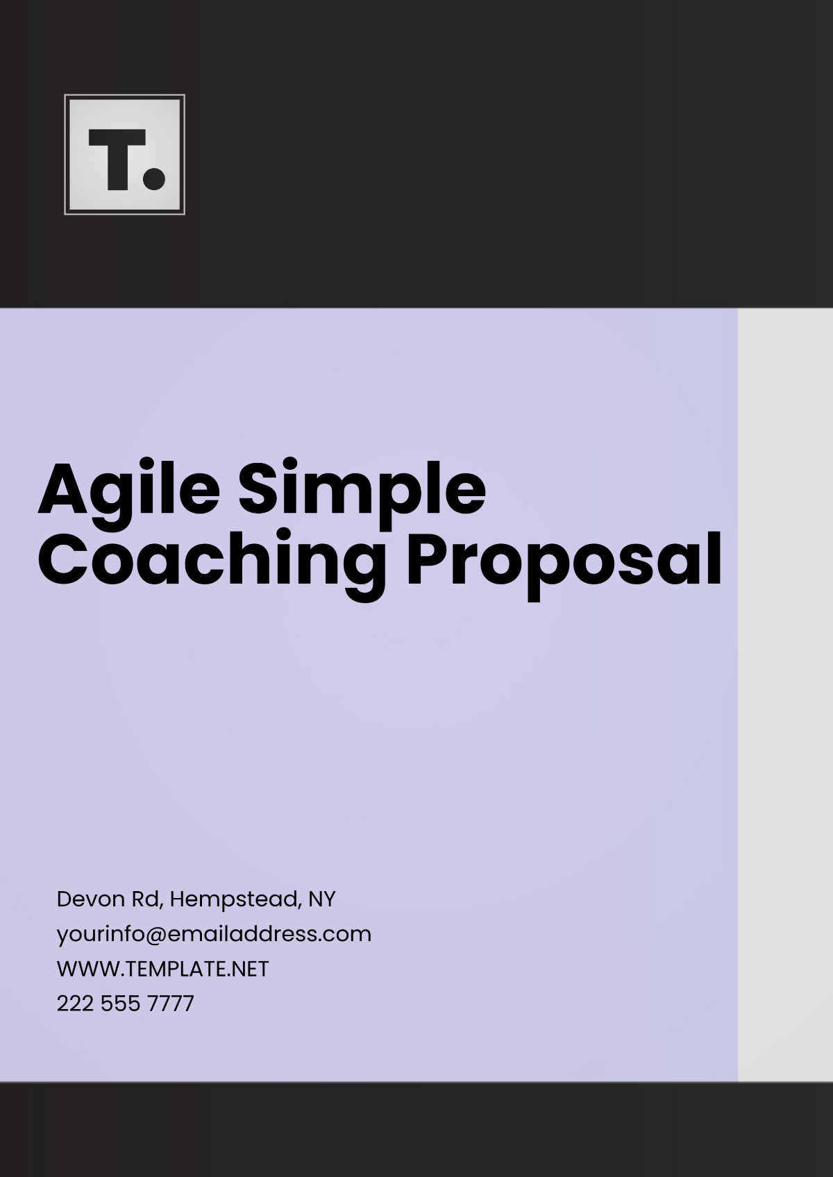 Agile Simple Coaching Proposal Template - Edit Online & Download