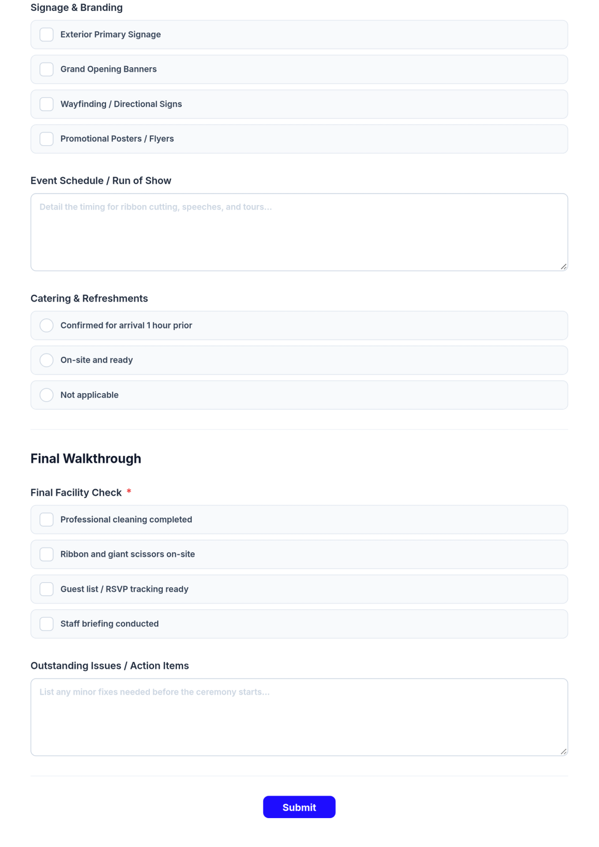 Free Branch Grand Opening Checklist Template & AI Maker Free Branch Grand Opening Checklist Template & AI Maker