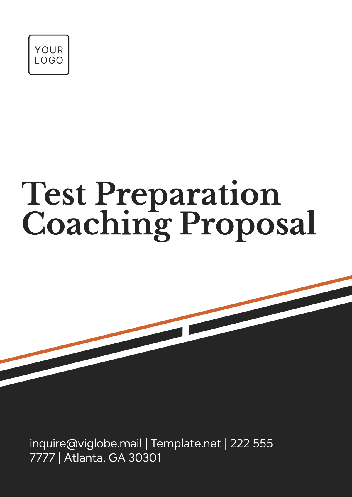 Test Preparation Coaching Proposal Template - Edit Online & Download