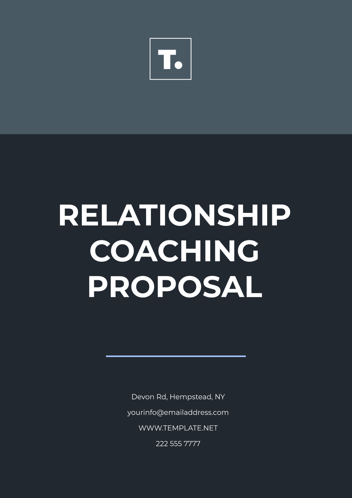 Relationship Coaching Proposal Template - Edit Online & Download