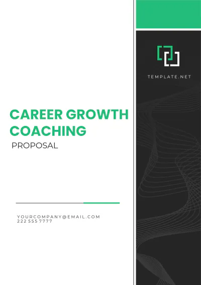 Free Career Growth Coaching Proposal Template to Edit Online