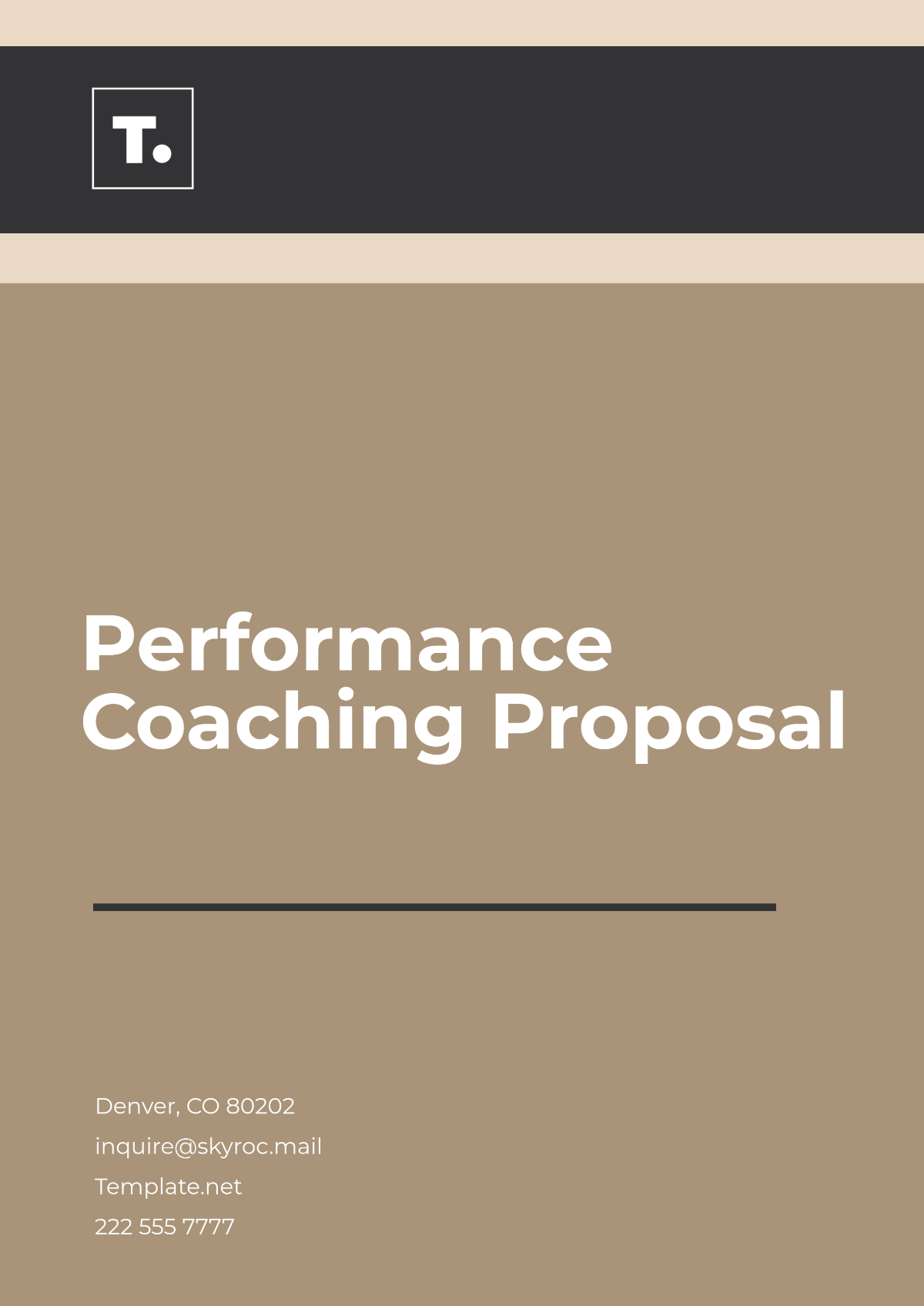 Performance Coaching Proposal Template - Edit Online & Download