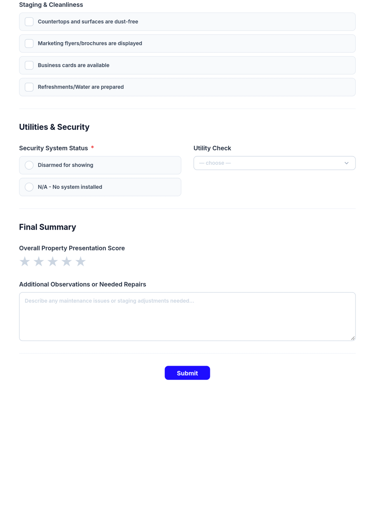Free Property Opening Checklist for Real Estate Template & AI Maker Free Property Opening Checklist for Real Estate Template & AI Maker