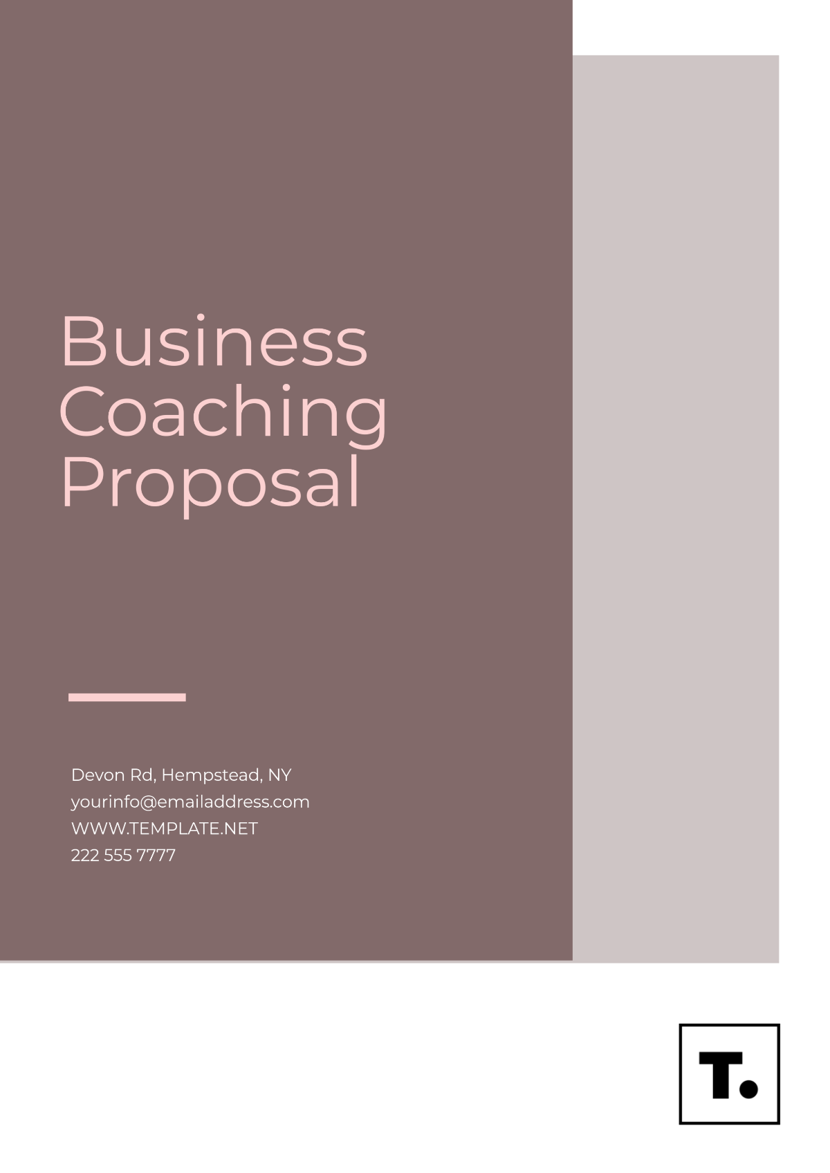 Business Coaching Proposal Template - Edit Online & Download