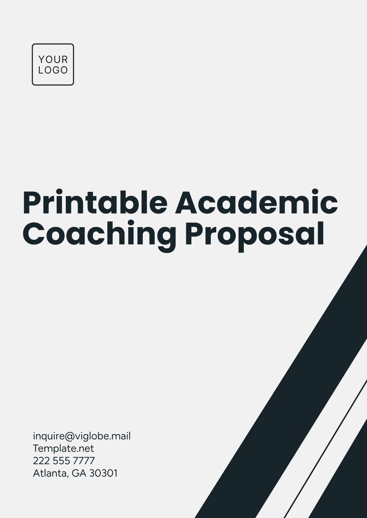 Printable Academic Coaching Proposal Template - Edit Online & Download