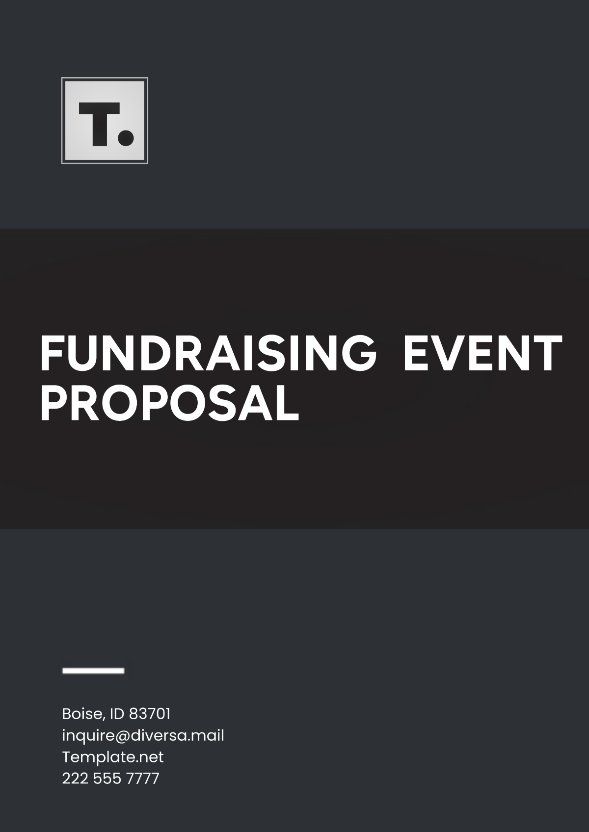 Free Fundraising Event Proposal Template