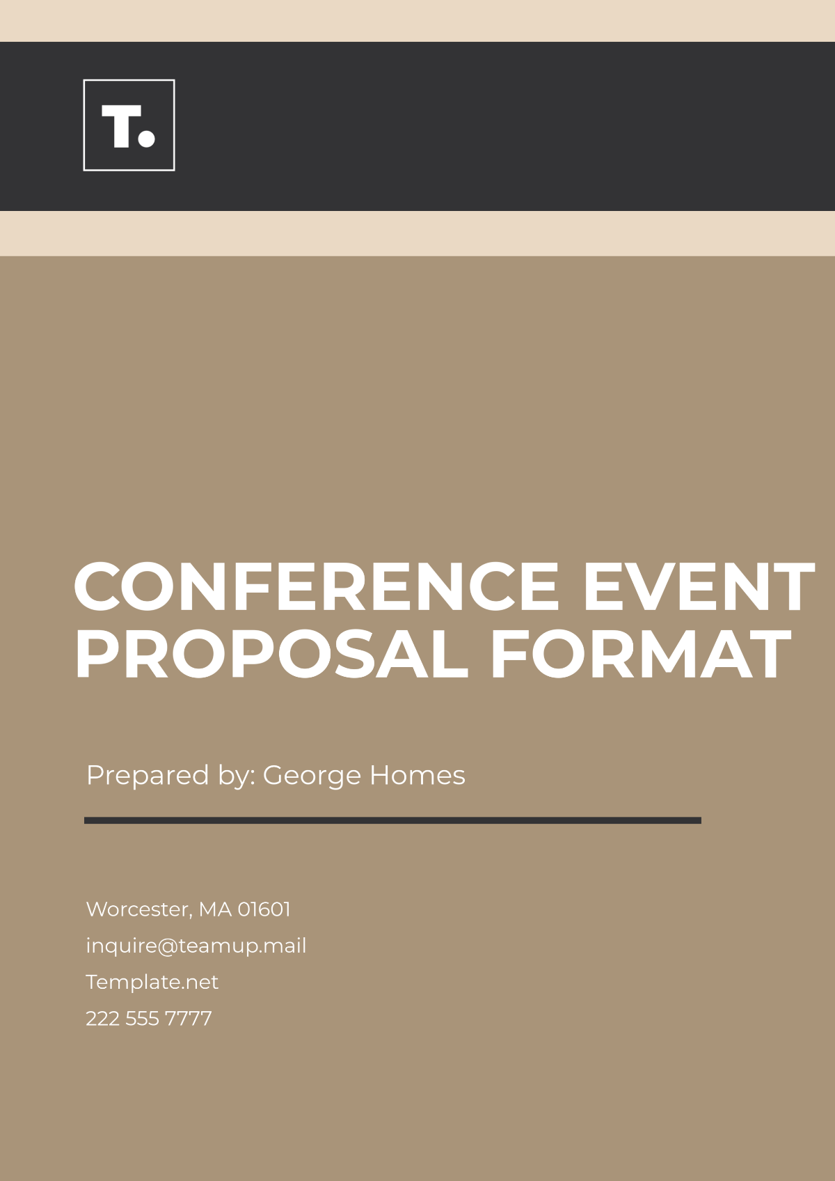 Conference Event Proposal Format Template - Edit Online & Download