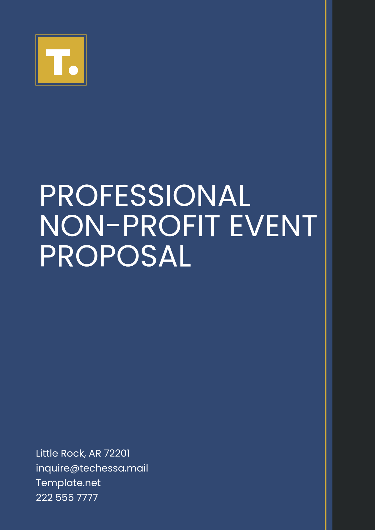 Free Professional Non-Profit Event Proposal Template