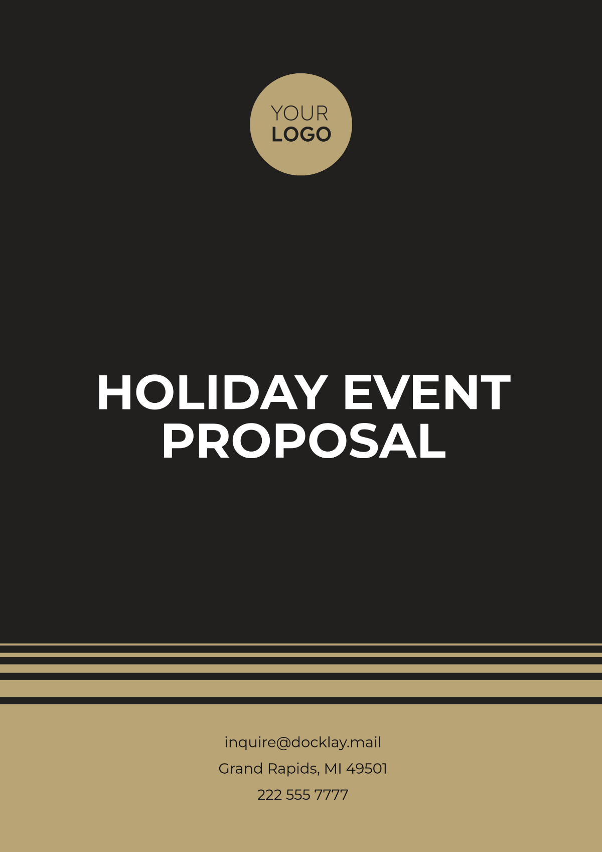 Holiday Event Proposal Template - Edit Online & Download