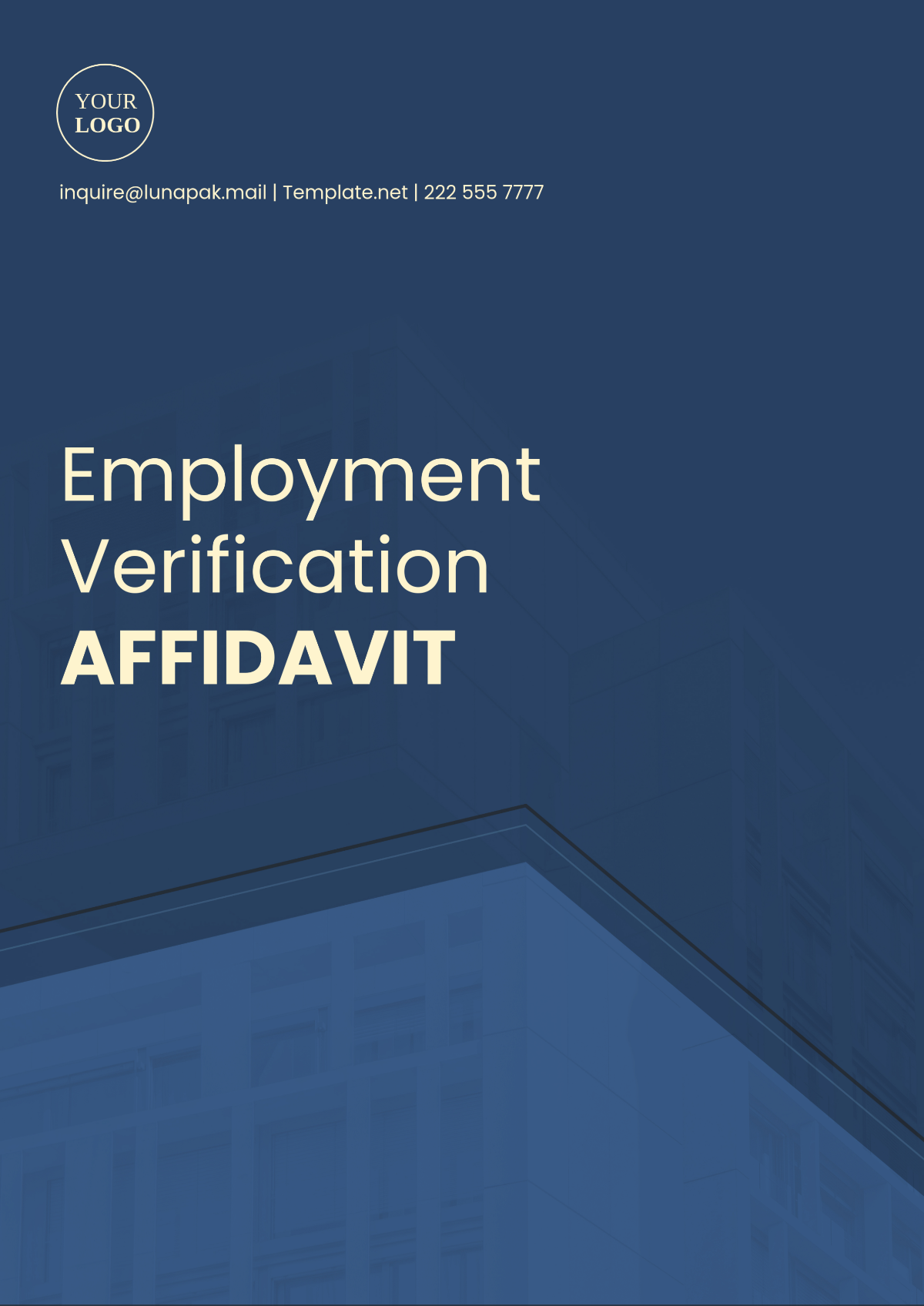 Employment Verification Affidavit Template - Edit Online & Download