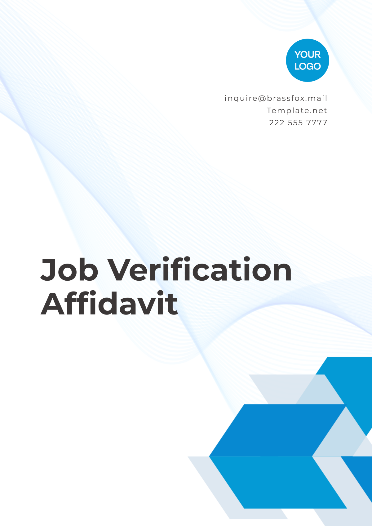 Job Verification Affidavit Template - Edit Online & Download