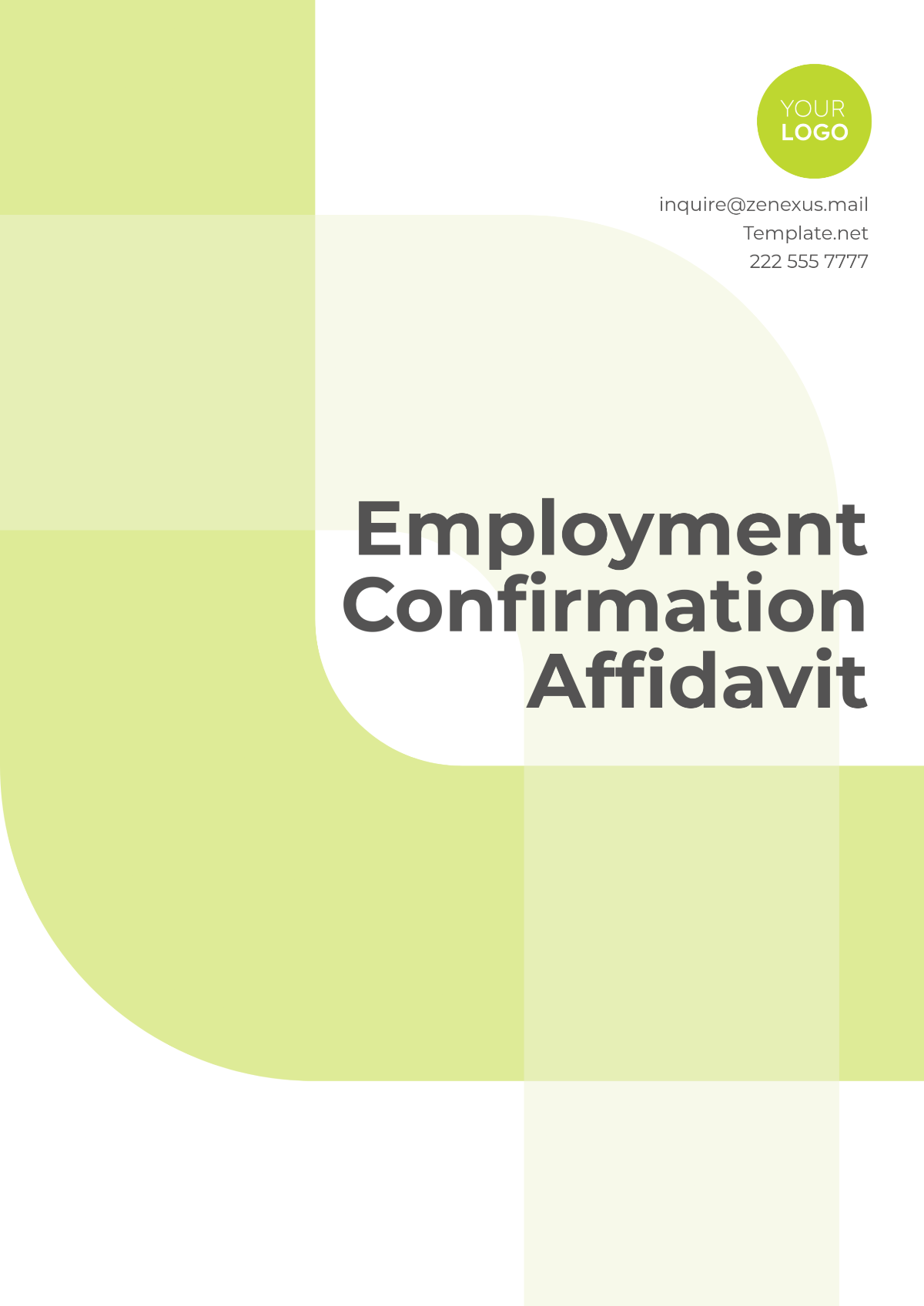 Employment Confirmation Affidavit Template - Edit Online & Download