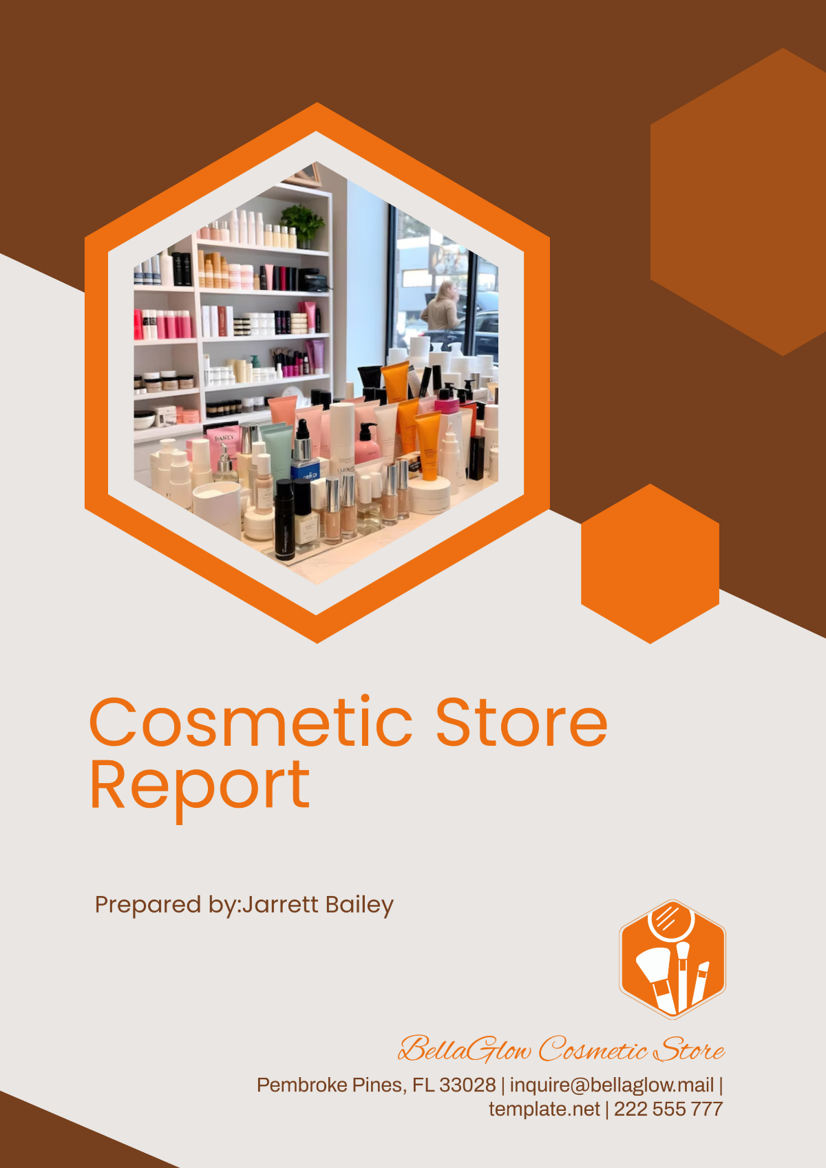 Cosmetic Store Report Template - Edit Online & Download