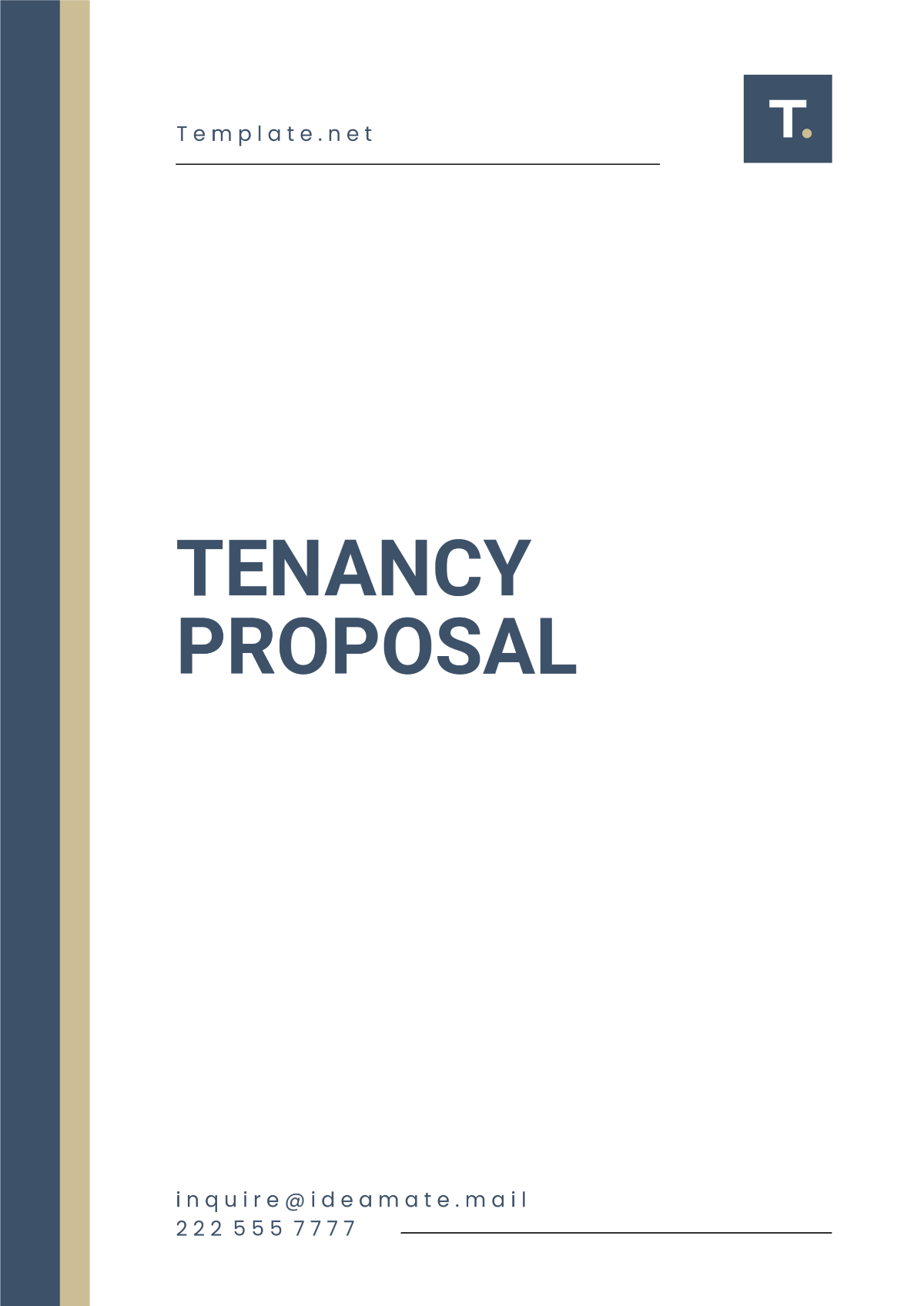 Tenancy Proposal Template - Edit Online & Download