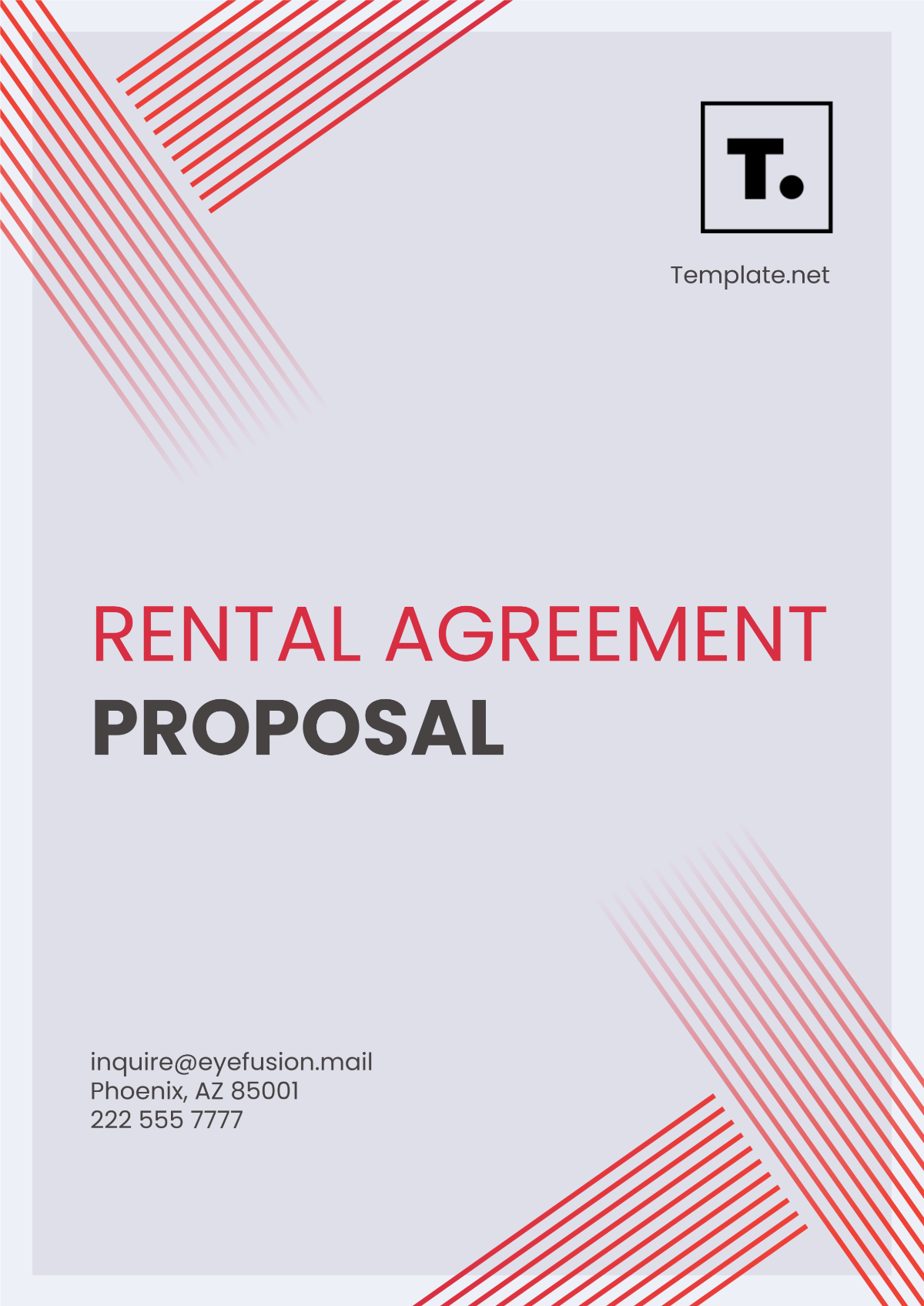 Rental Agreement Proposal Template - Edit Online & Download