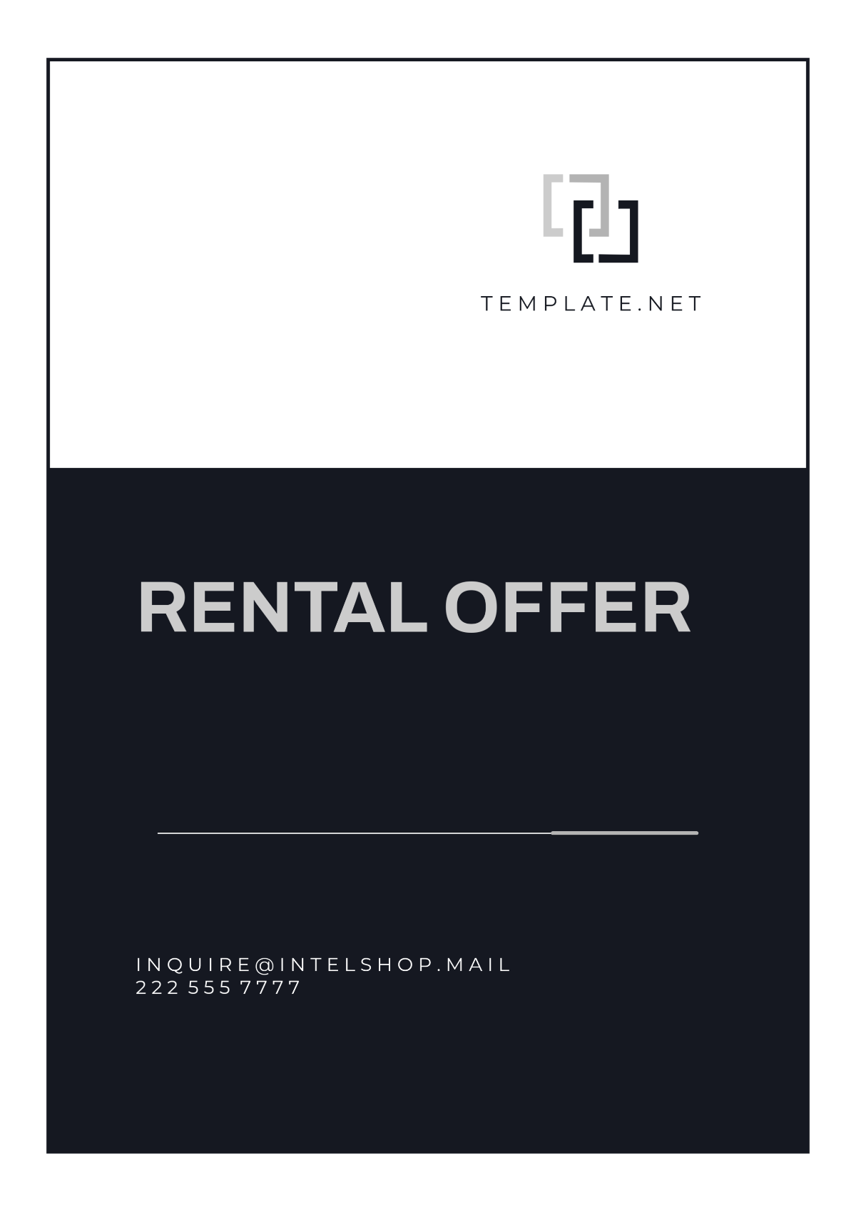 Professional Rental Offer Template - Edit Online & Download