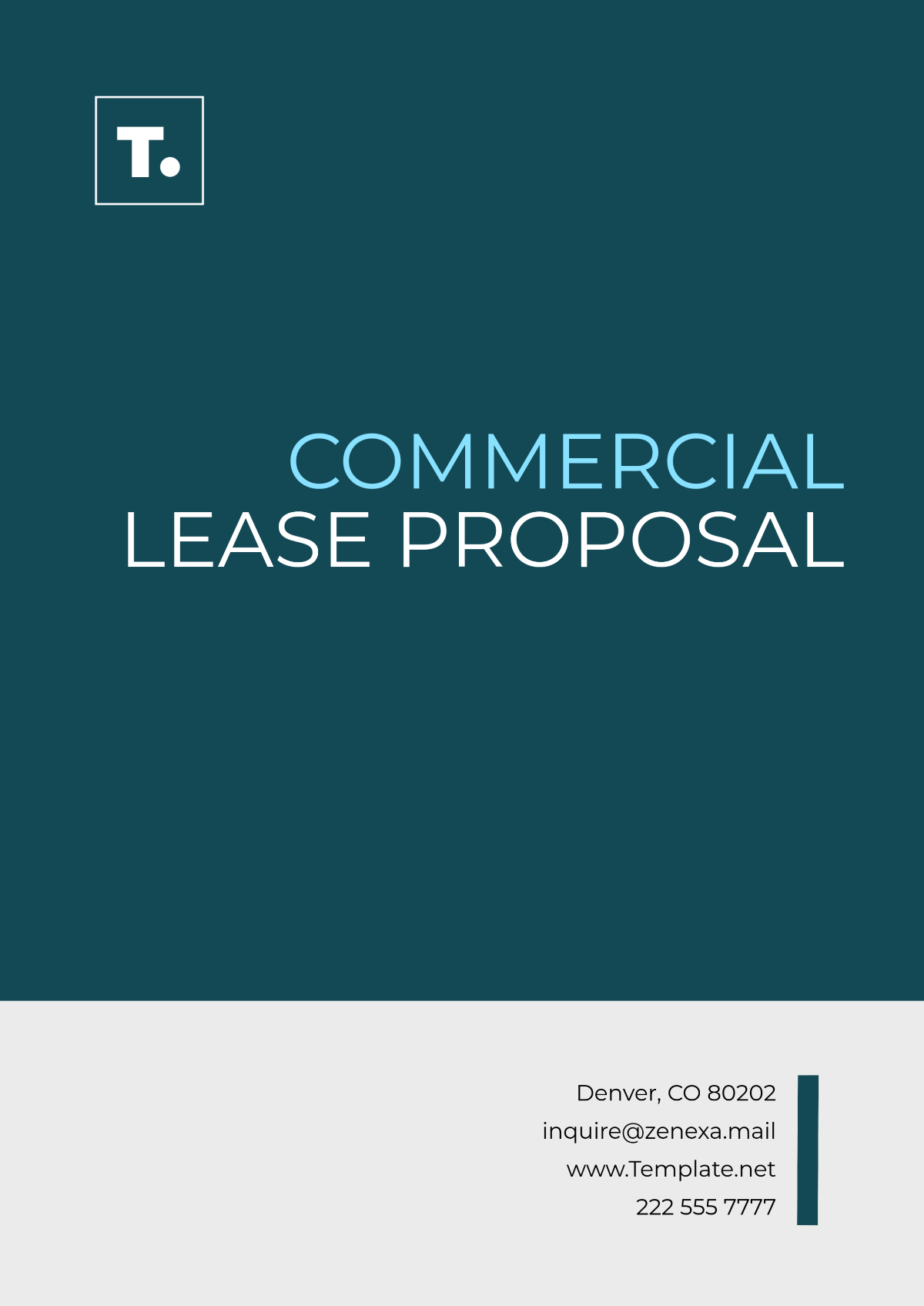 Commercial Lease Proposal Layout Template - Edit Online & Download