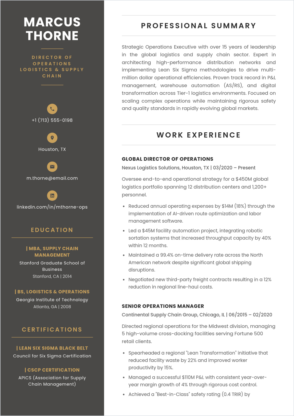 Free Executive CV Templates To Edit Online And Download Free Executive CV Templates To Edit Online And Download