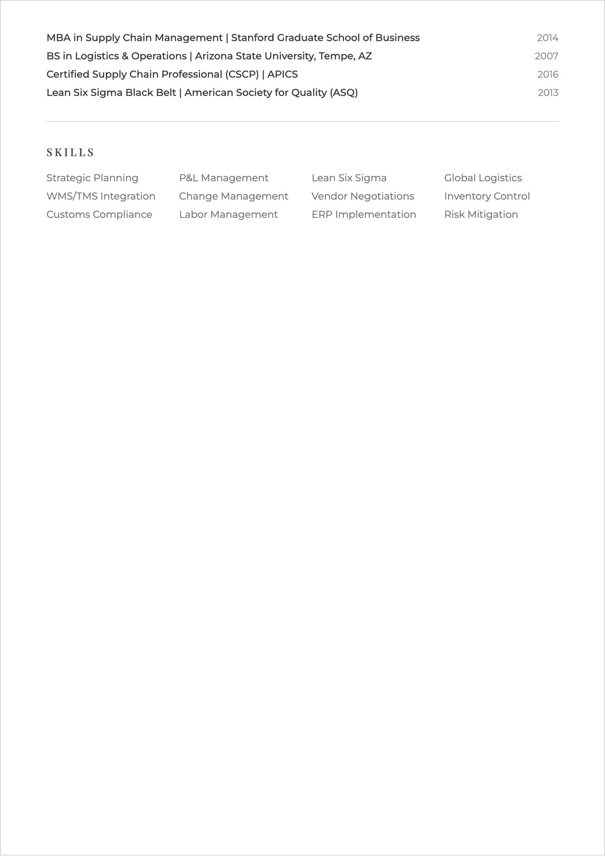 Free Director Professional ATS Resume Template, AI Resume Builder
