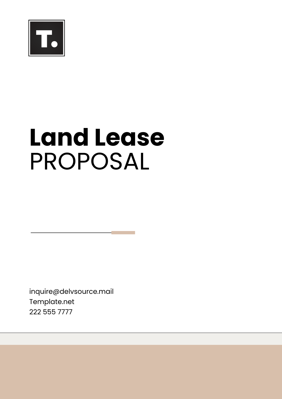 Land Lease Proposal Template - Edit Online & Download