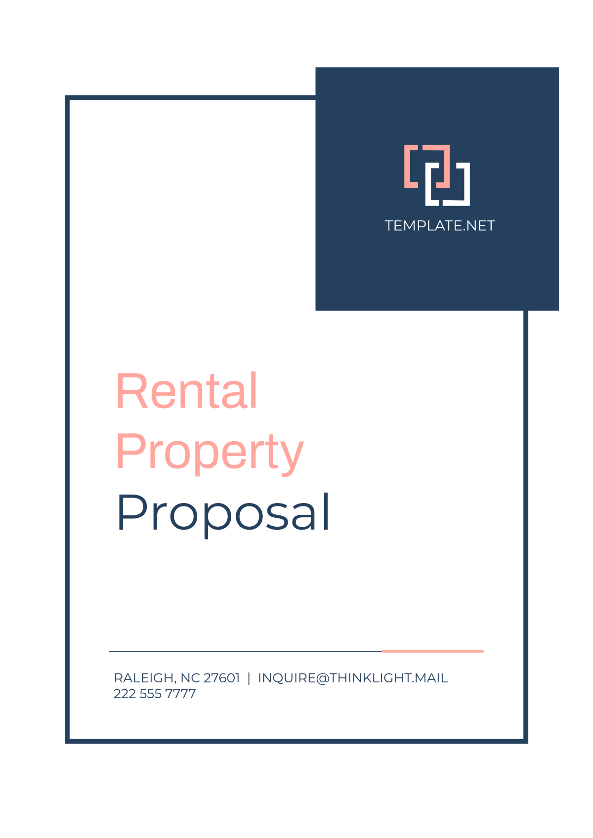 Rental Property Proposal Template - Edit Online & Download