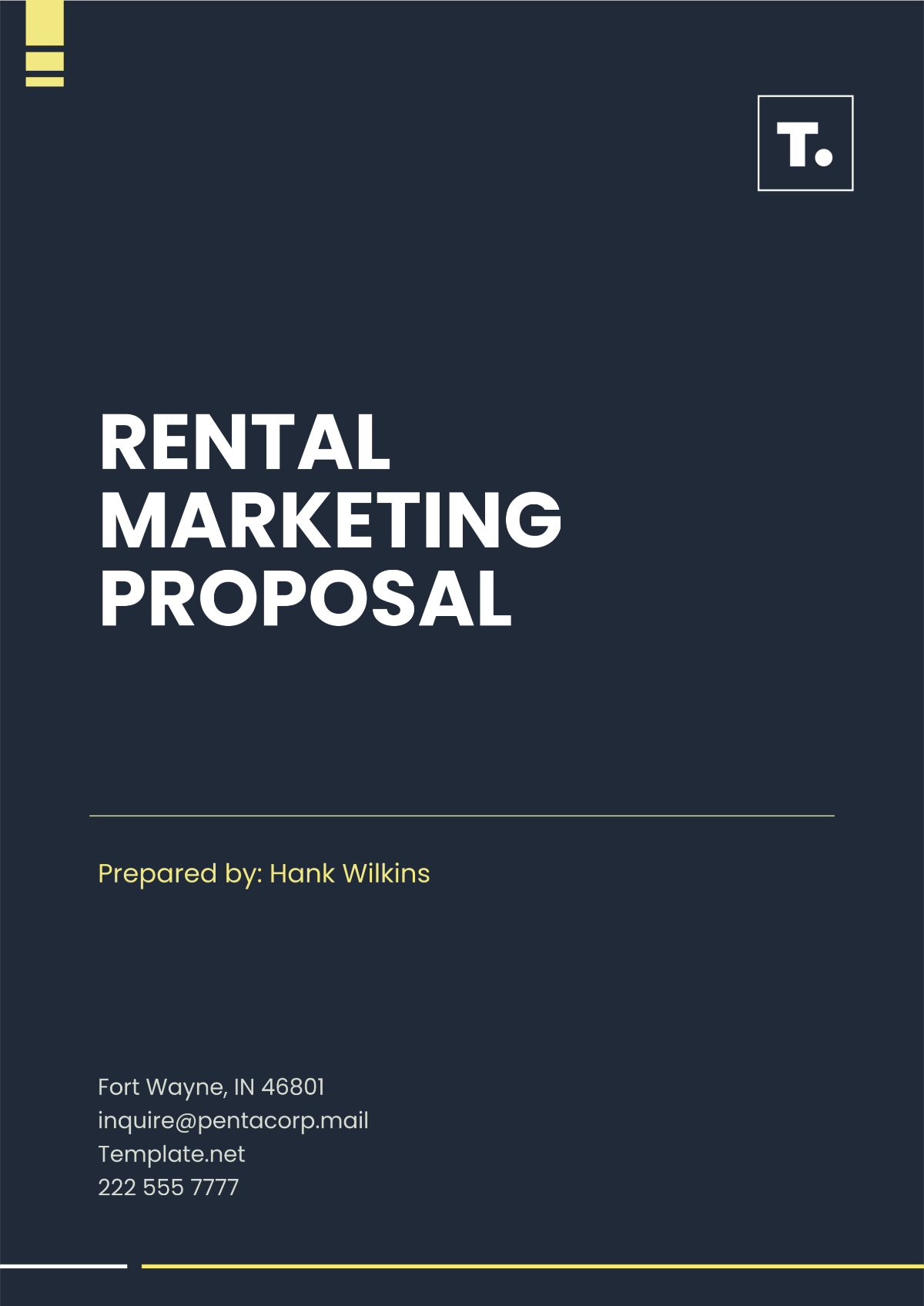 Rental Marketing Proposal Template - Edit Online & Download