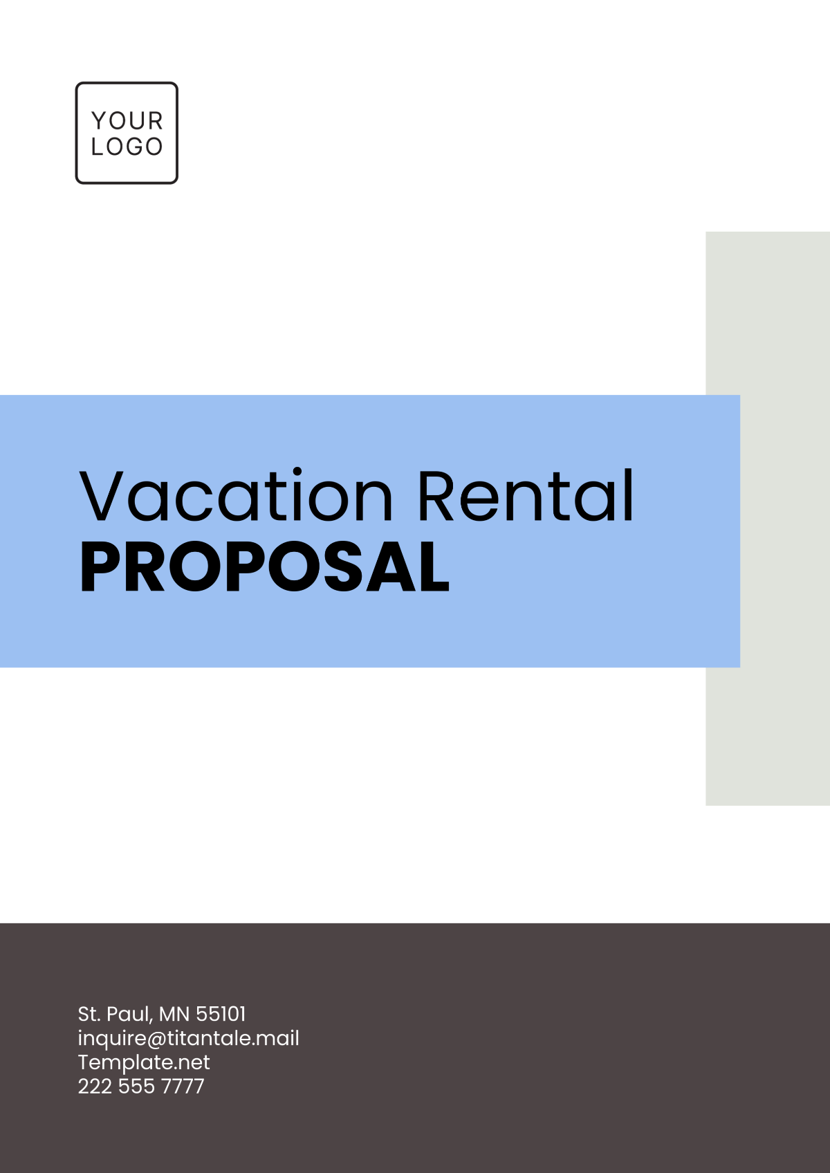 Vacation Rental Proposal Template - Edit Online & Download