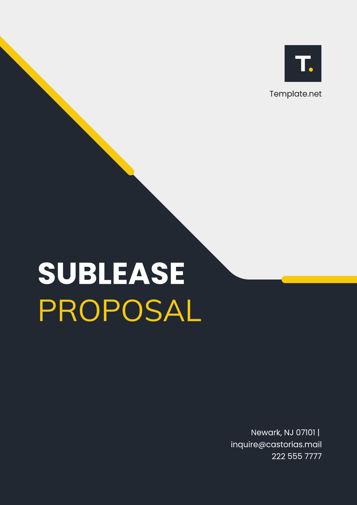 Sublease Proposal Design Template - Edit Online & Download