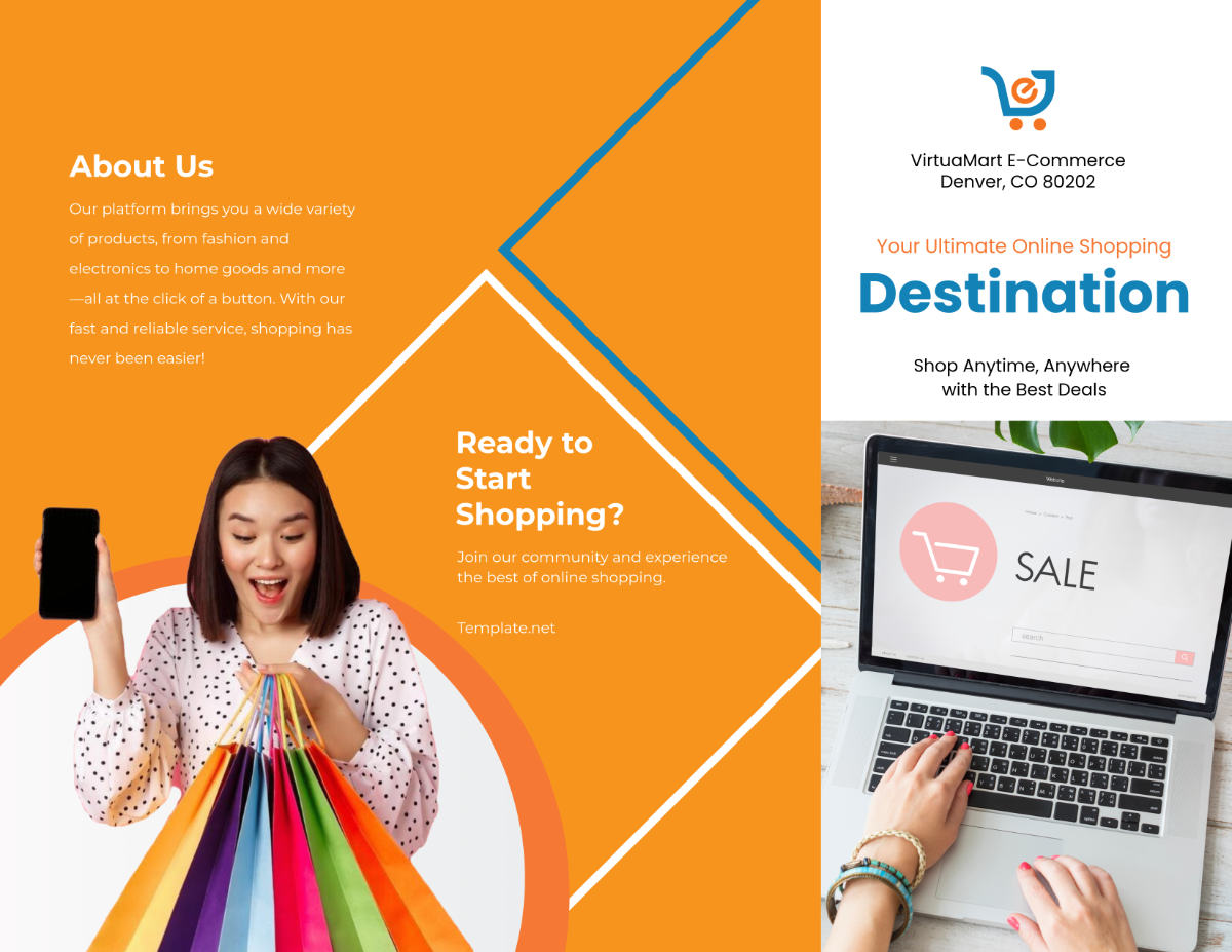 E-Commerce Brochure Template - Edit Online & Download