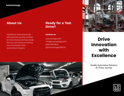Free Automotive Brochure Template to Edit Online