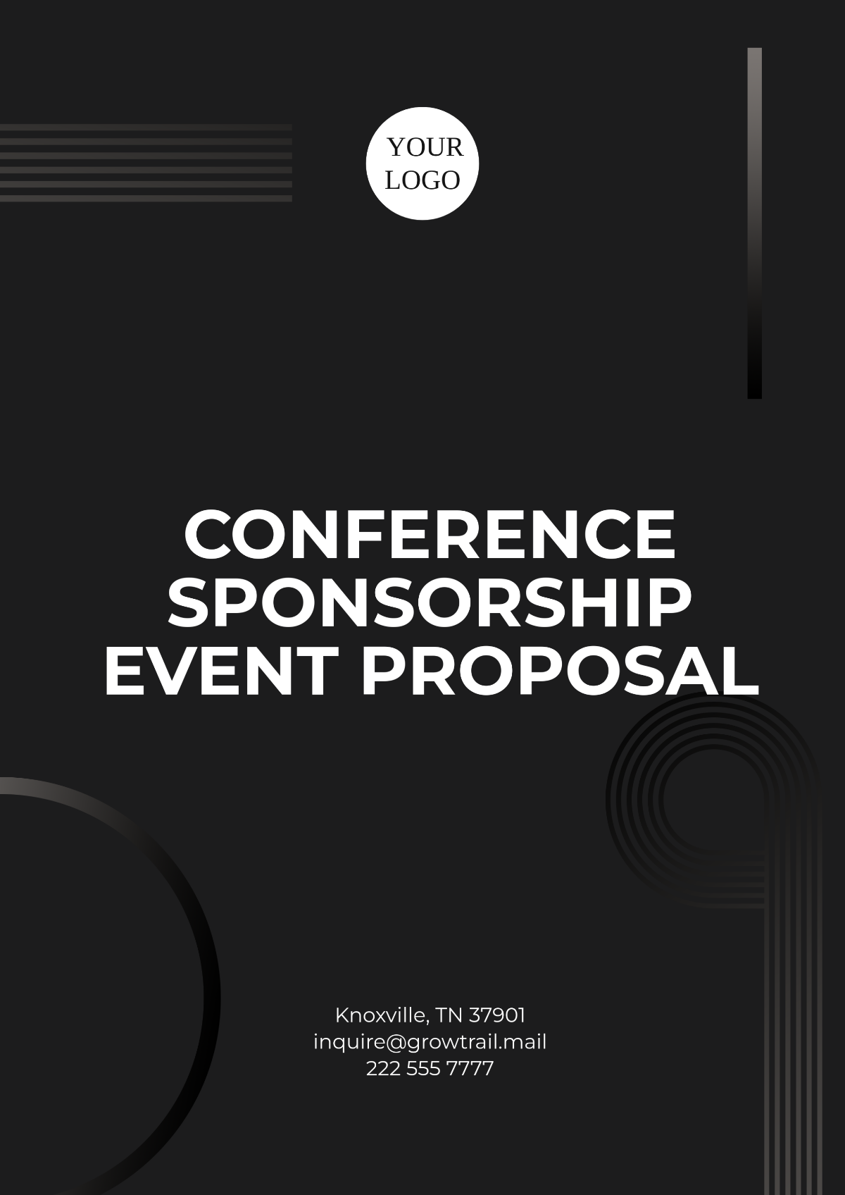 Free Conference Sponsorship  Event Proposal Template