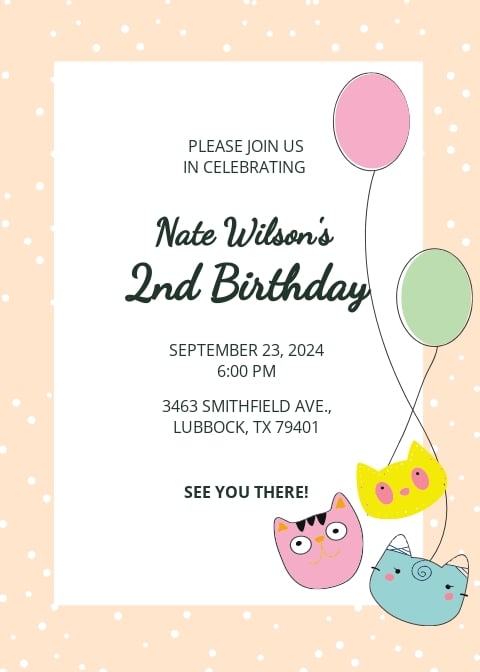 Kitty Party Invitation Template In Illustrator Word Outlook Apple Pages Psd Publisher