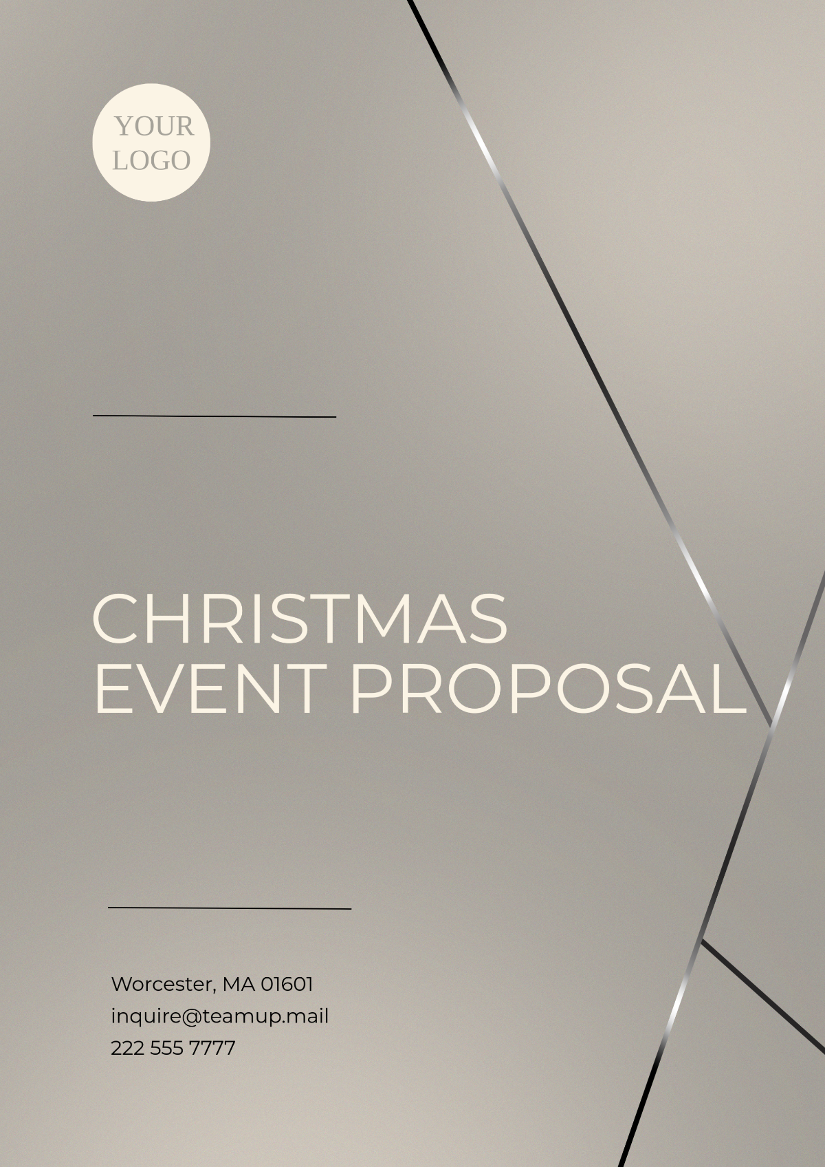 Christmas Event Proposal Template