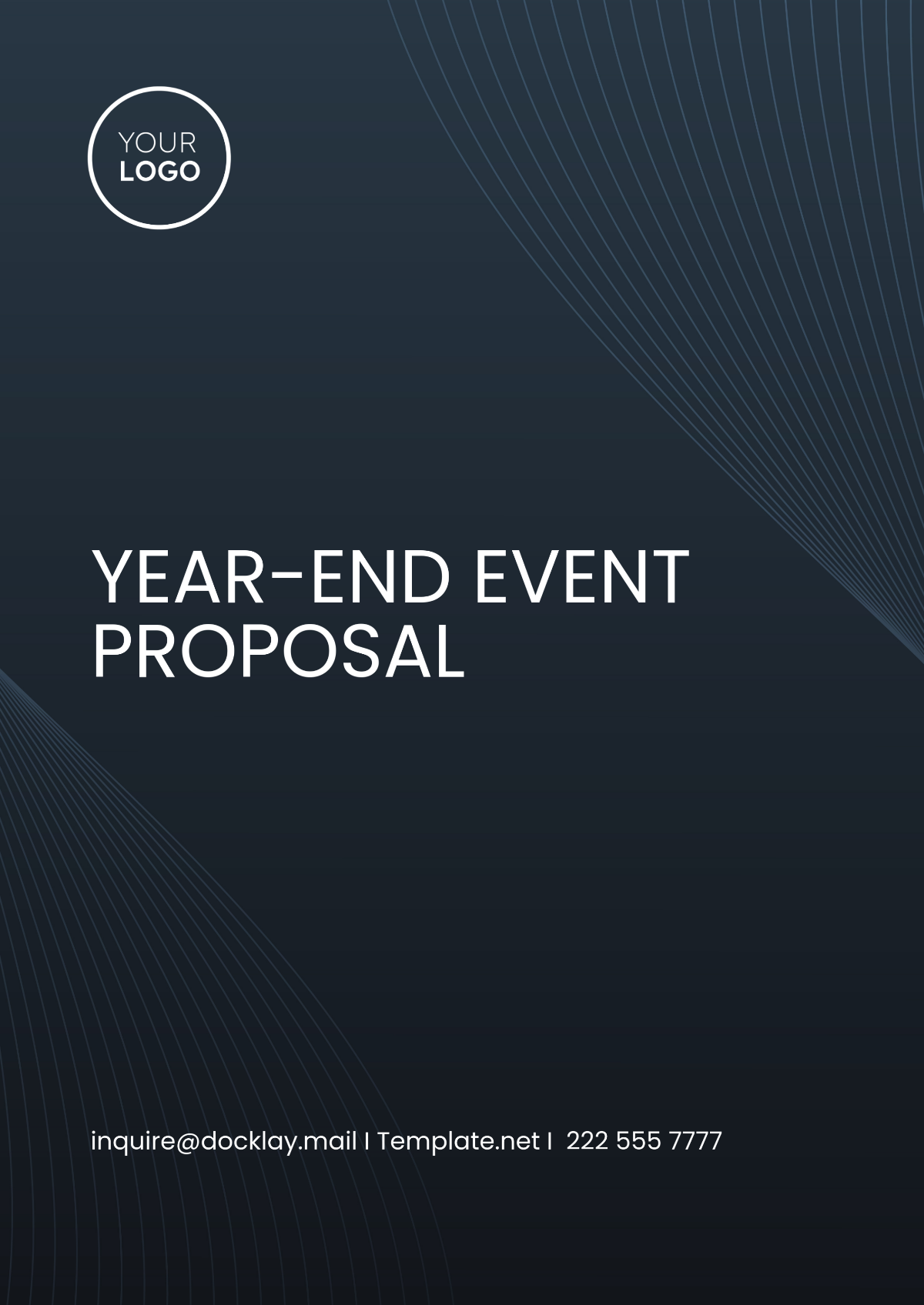 Free Year End Event Proposal Template