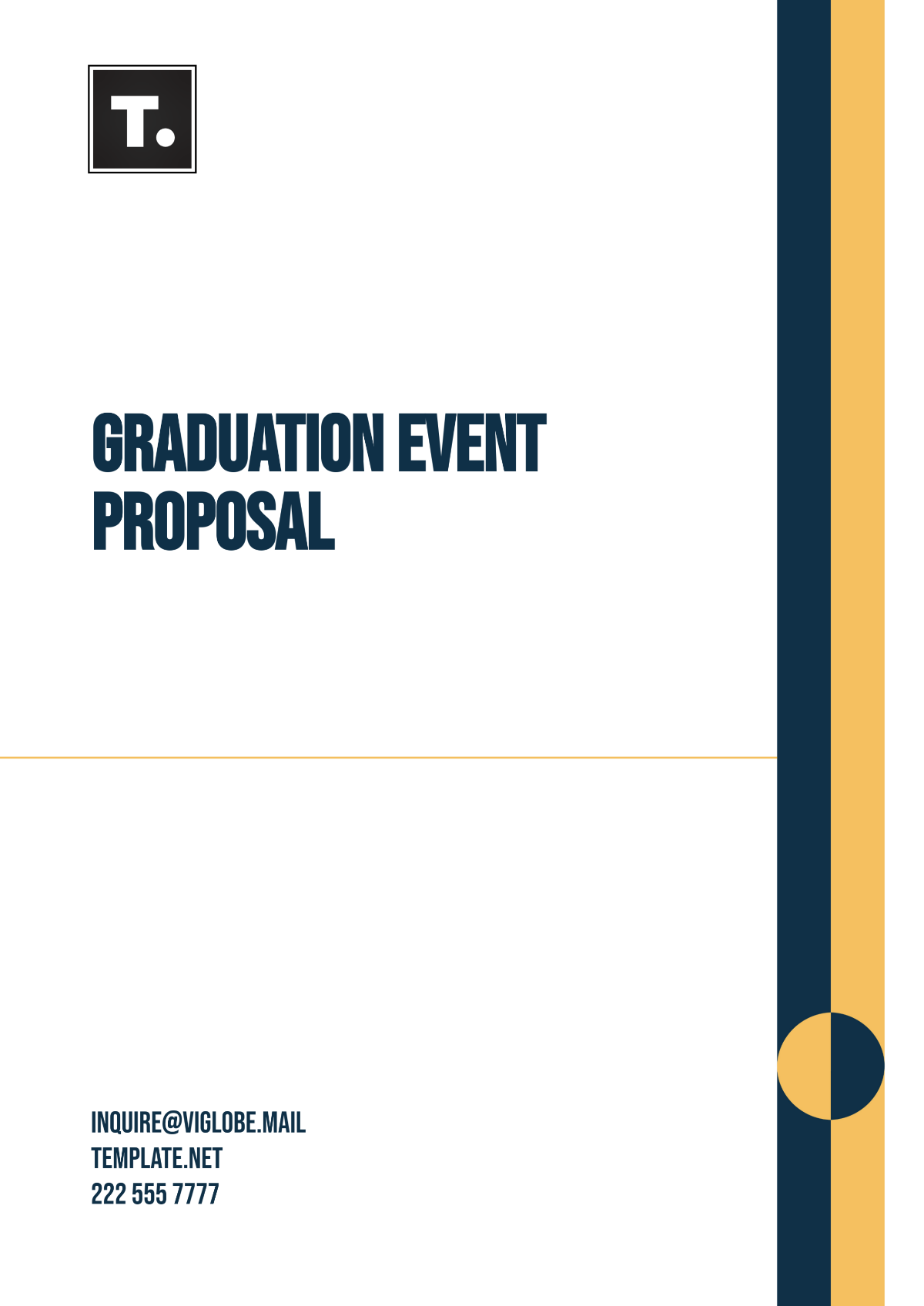 Graduation Event Proposal Template - Edit Online & Download