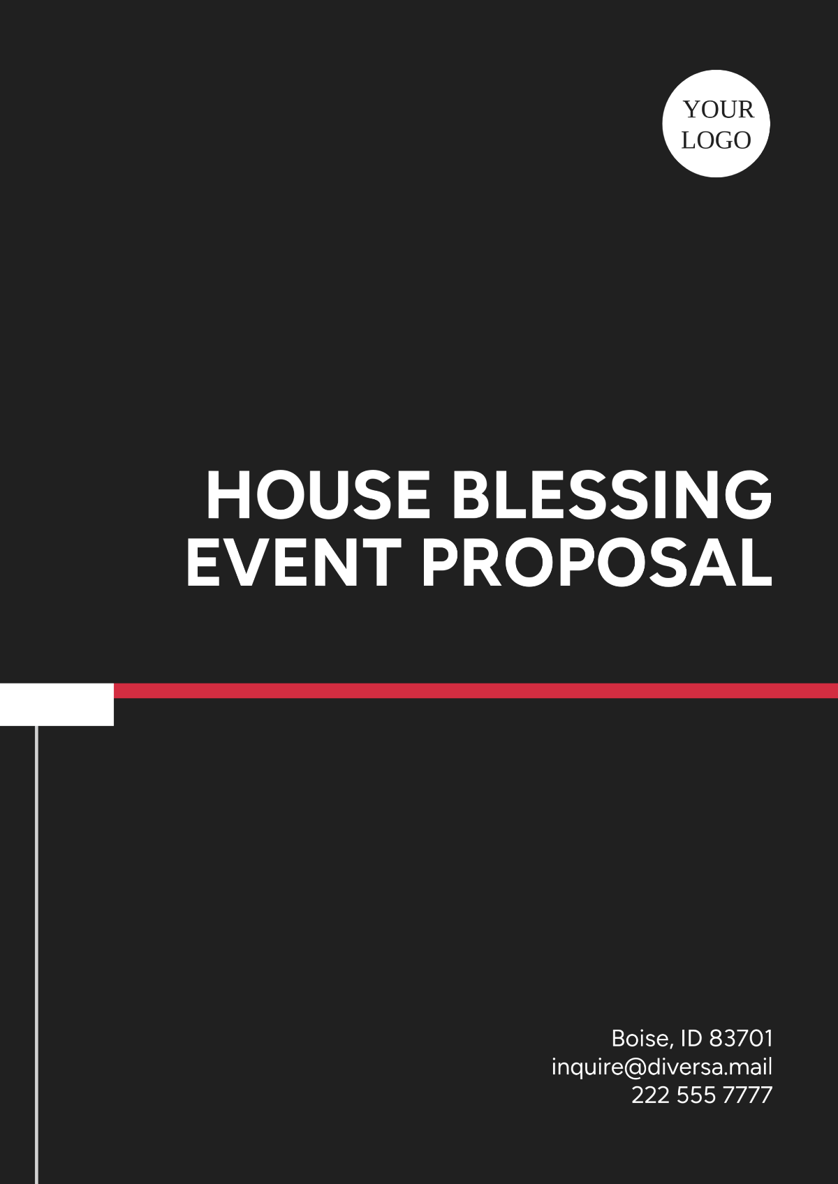 House Blessing Event Proposal Template - Edit Online & Download