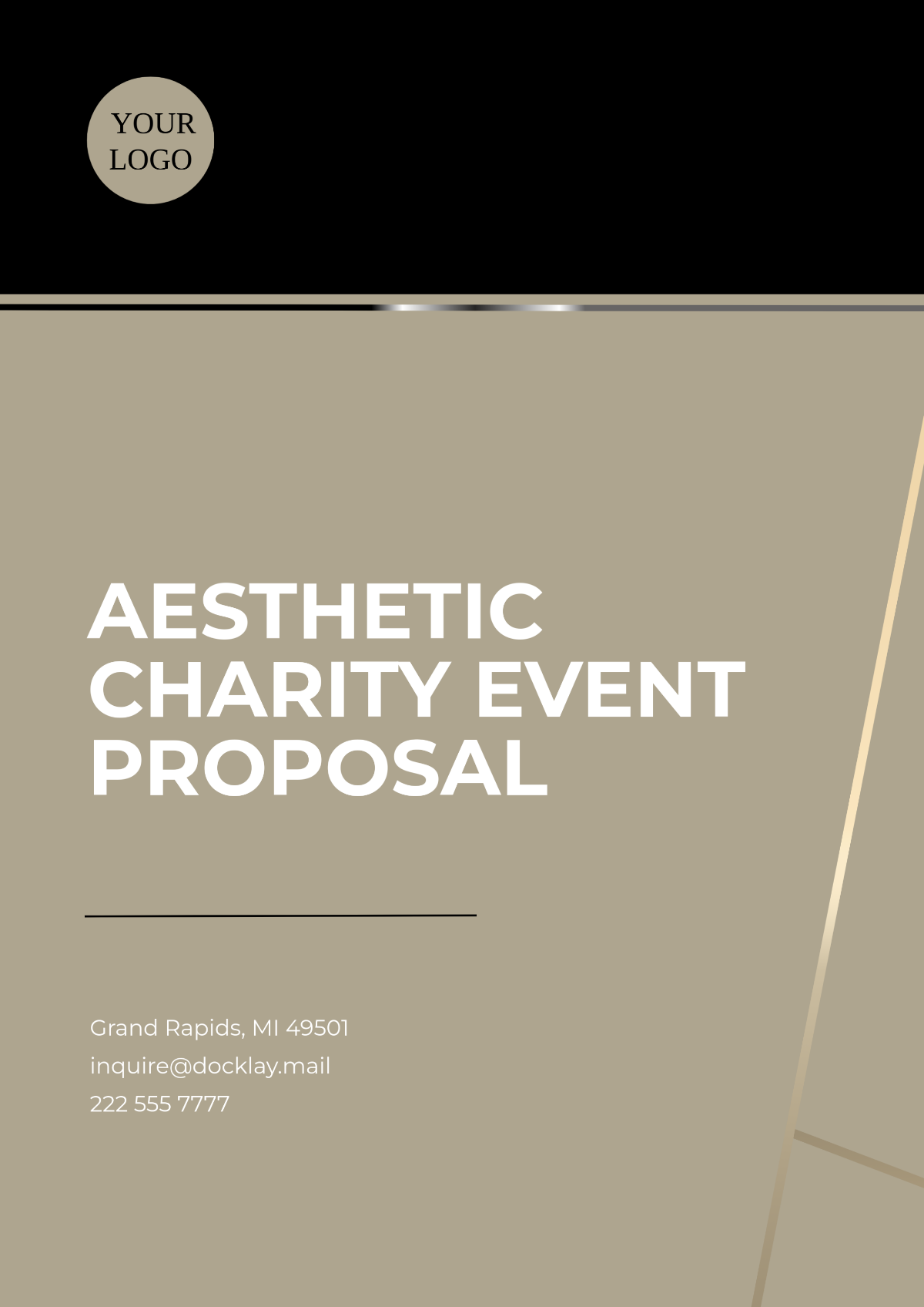 Aesthetic Charity Event Proposal Template - Edit Online & Download