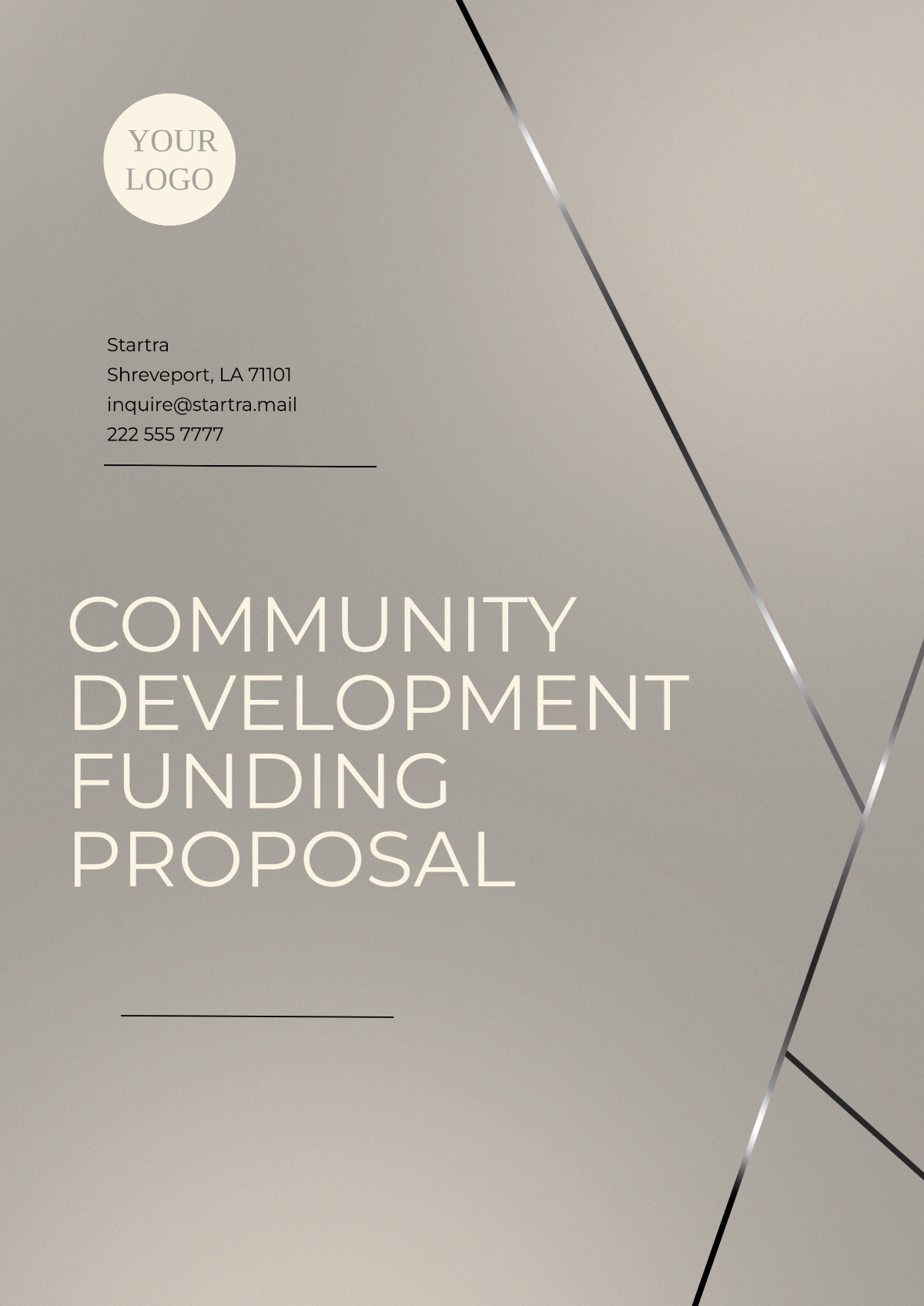 Community Development Funding Proposal Template - Edit Online & Download