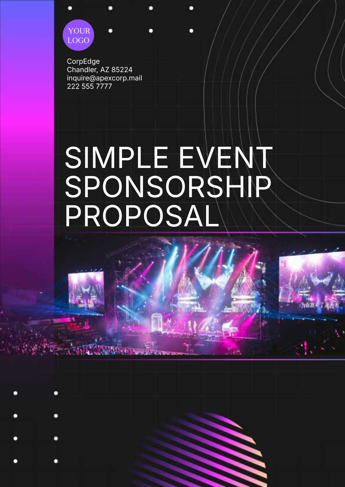 Simple Event Sponsorship Proposal Template - Edit Online & Download