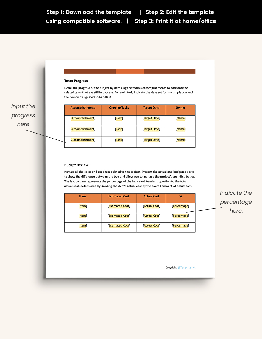 Simple IT Report Template