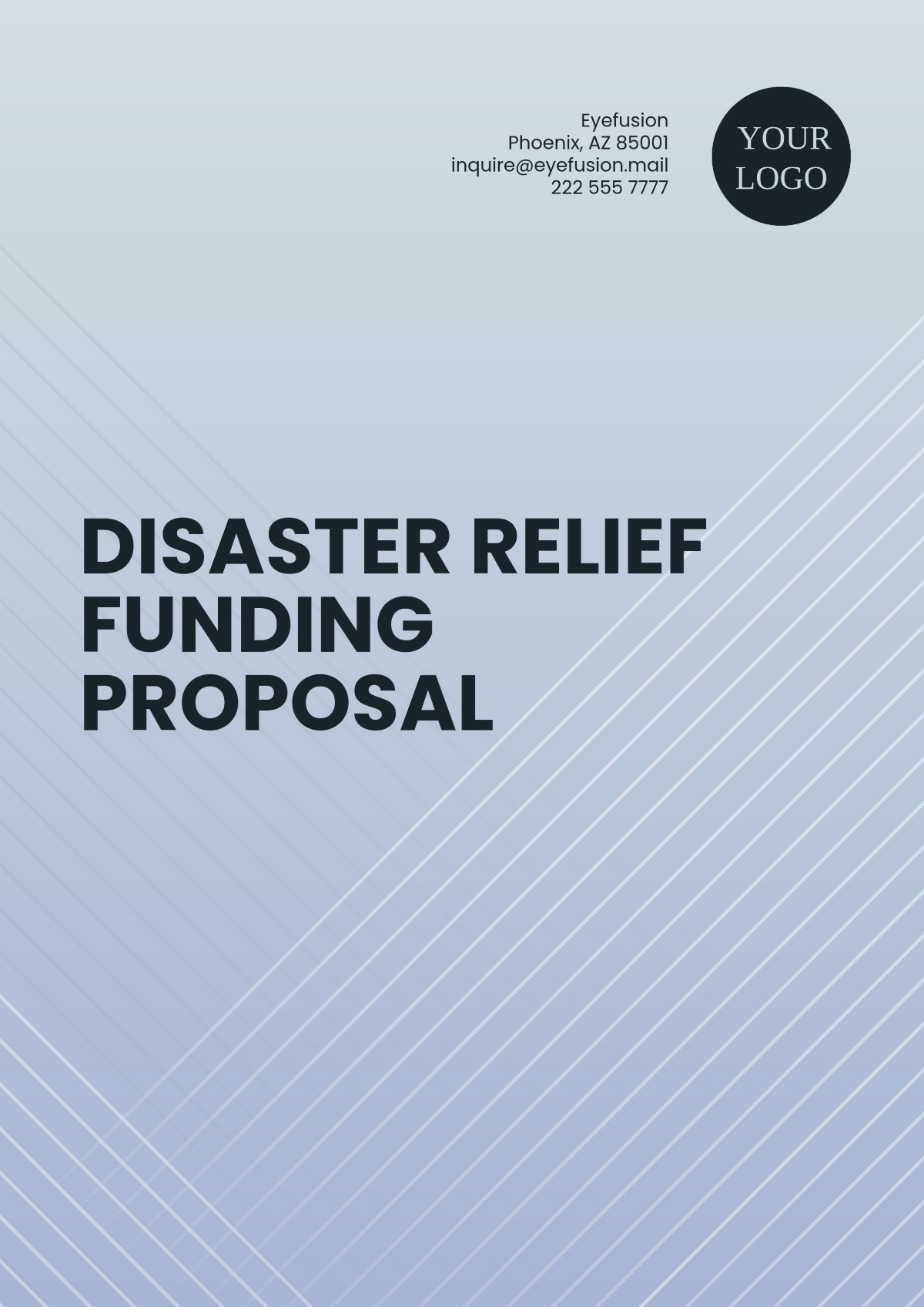 Disaster Relief Funding Proposal Template - Edit Online & Download