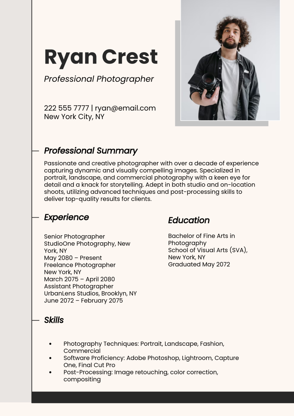 Professional Blank Resume