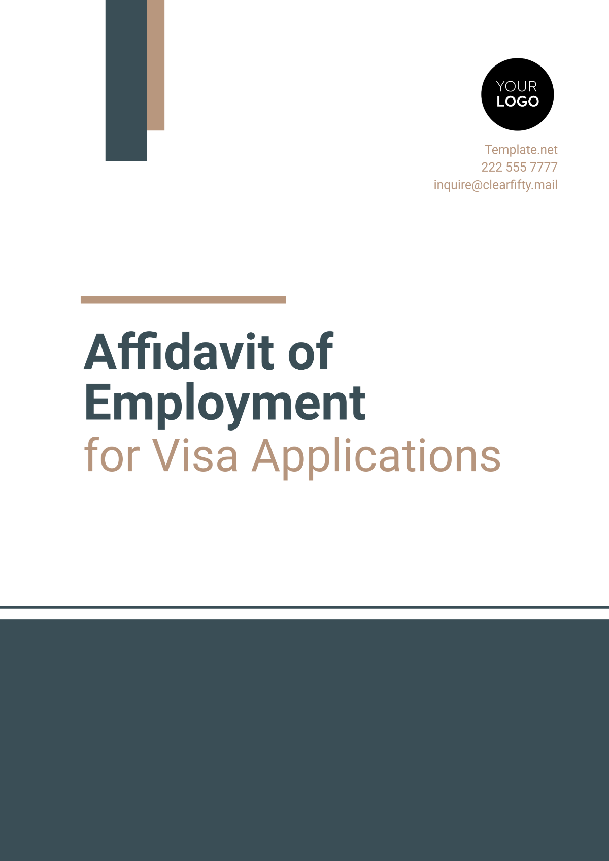 Affidavit of Employment for Visa Applications Template - Edit Online & Download