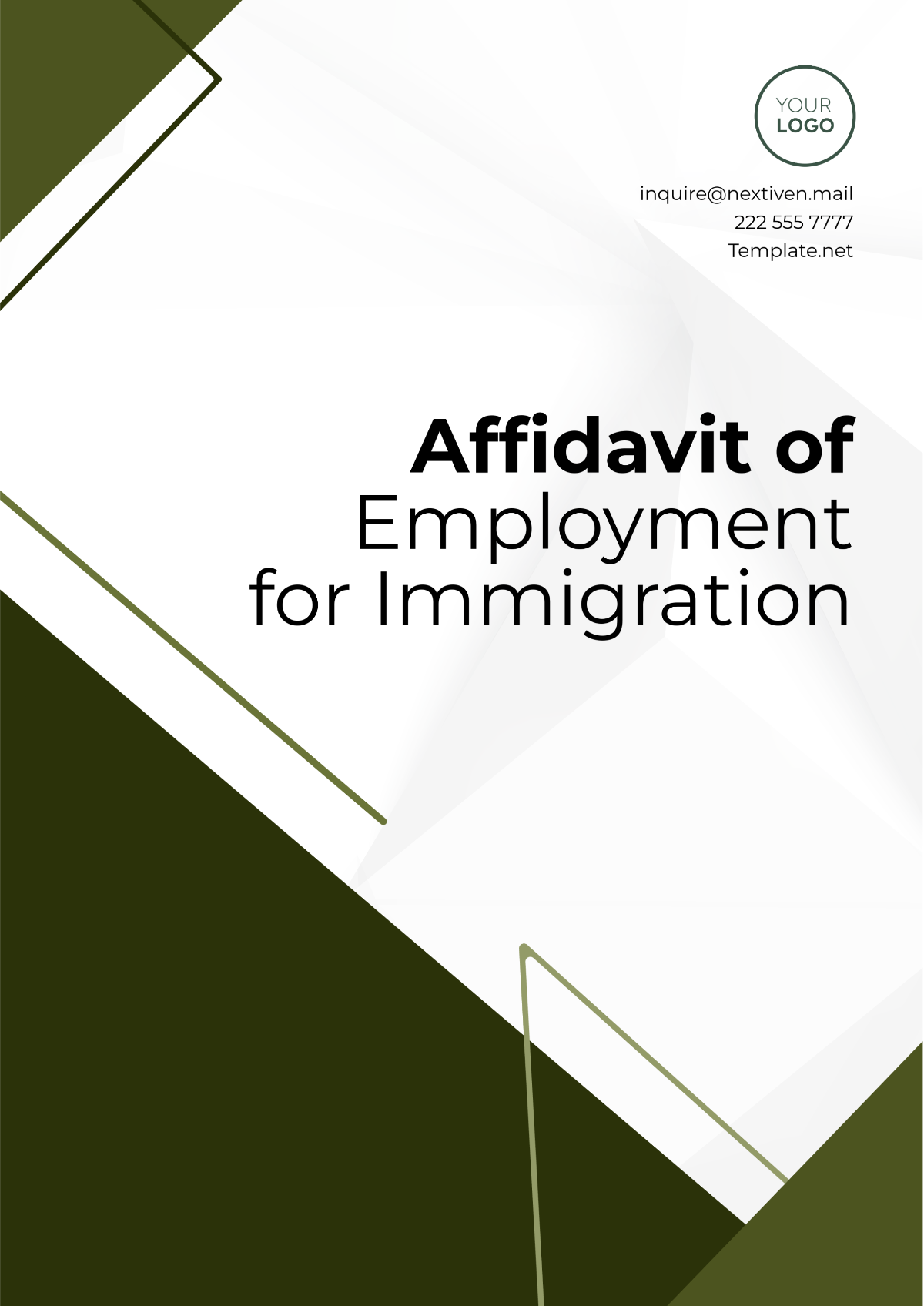 Affidavit of Employment for Immigration Template - Edit Online & Download