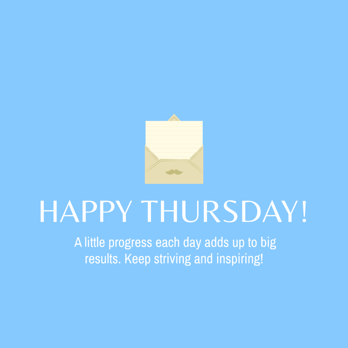 Free Thursday Message Template