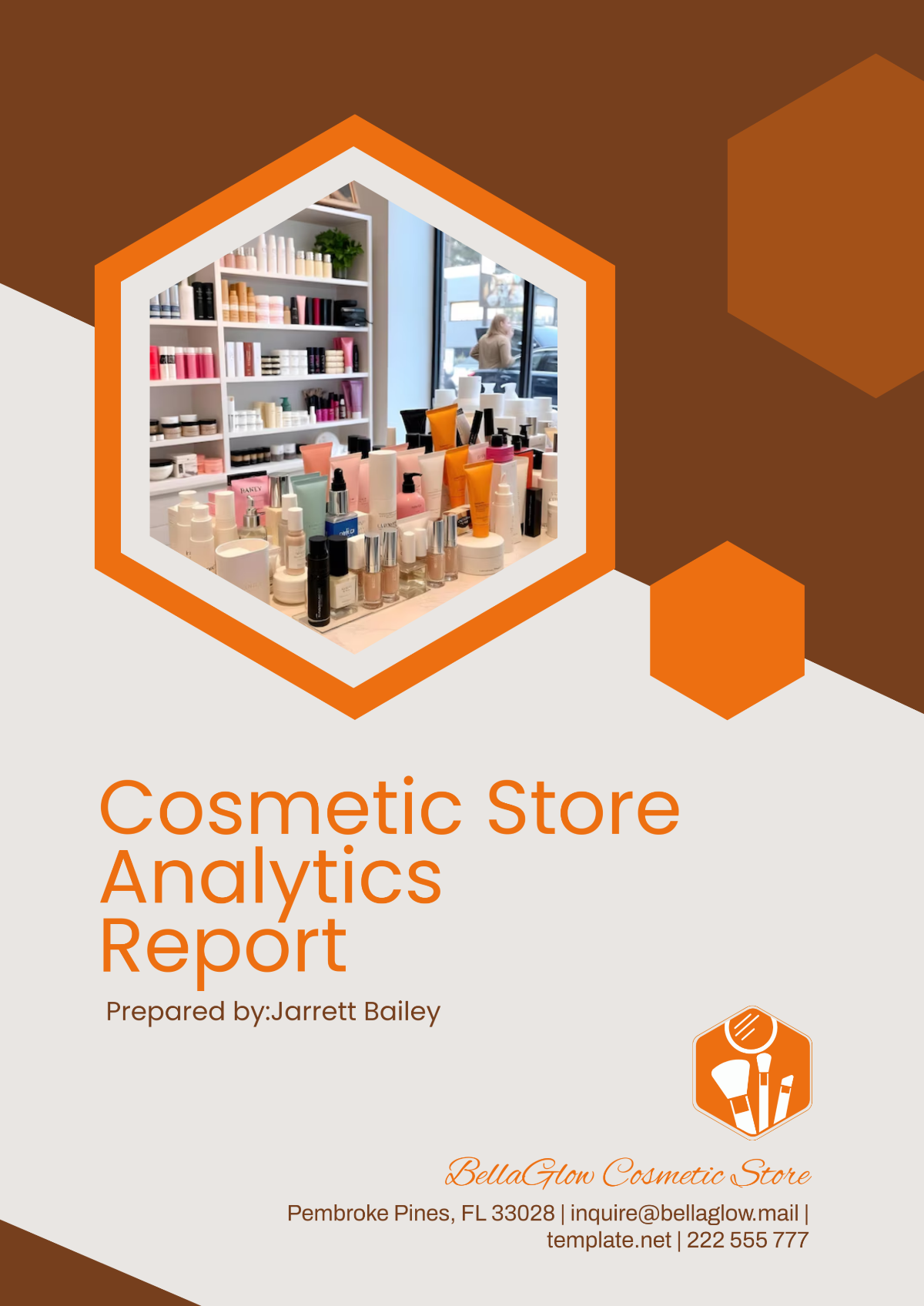 Cosmetic Store Analytics Report Template - Edit Online & Download