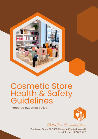 Free Cosmetic Store Health & Safety Guidelines Template to Edit Online