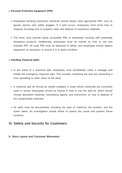 Free Cosmetic Store Health & Safety Guidelines Template to Edit Online